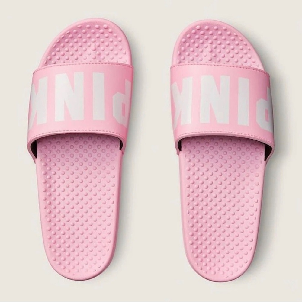NEW Small VS PINK Slides in pink daisy Logo - Picture 3 of 4